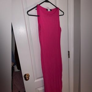 hot pink bodycon dress